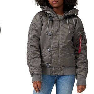 Alpha Industries Silver N-2B Battlewash Parka- Large